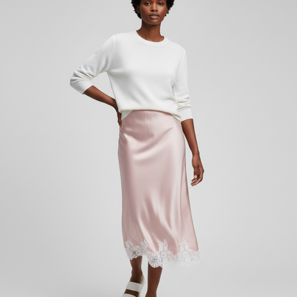 Collection image for: Jupe Dentelle Rose