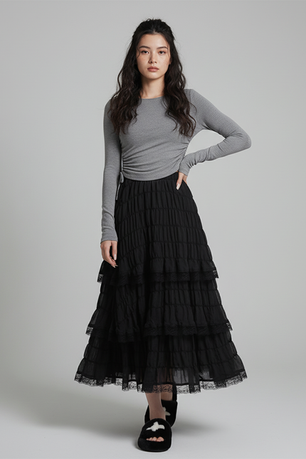 Jupe Longue Boheme Dentelle