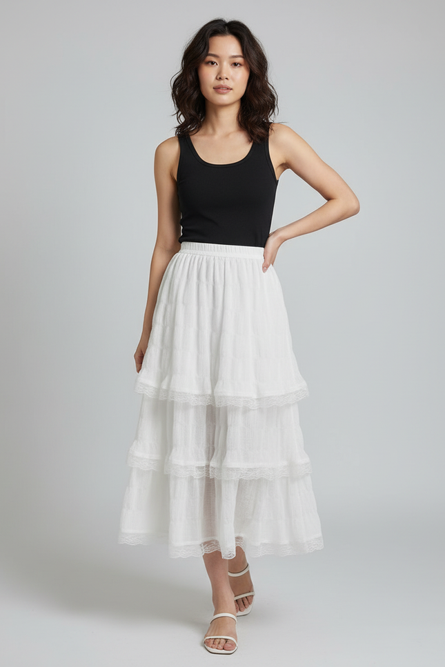 Jupe Boheme Dentelle