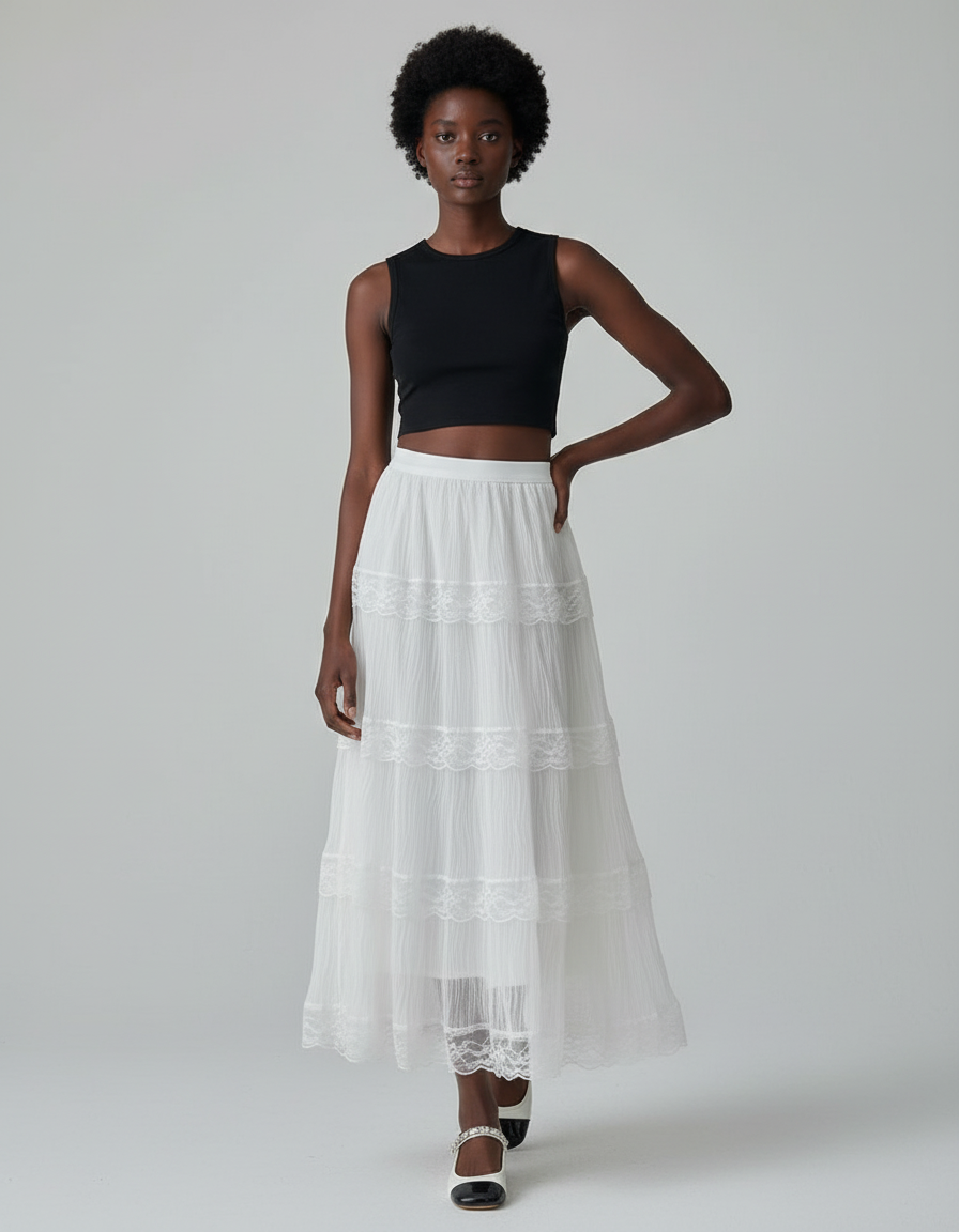 Jupe Dentelle Anglaise