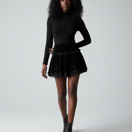 Collection image for: Jupe Dentelle Velours