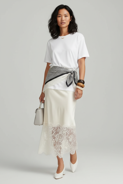 Jupe Crayon Dentelle