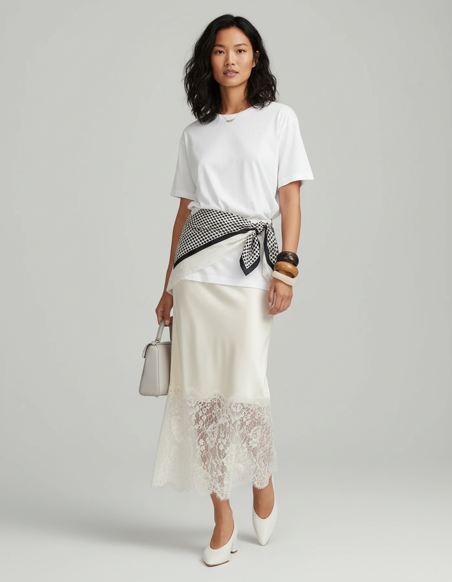 Jupe Crayon Dentelle