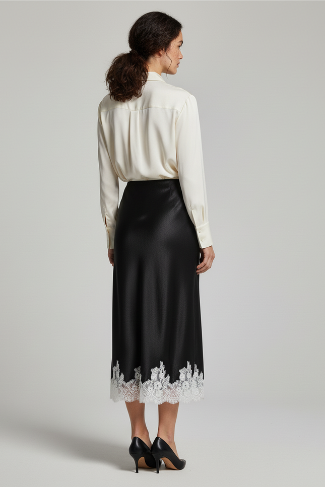 Jupe Soie Dentelle