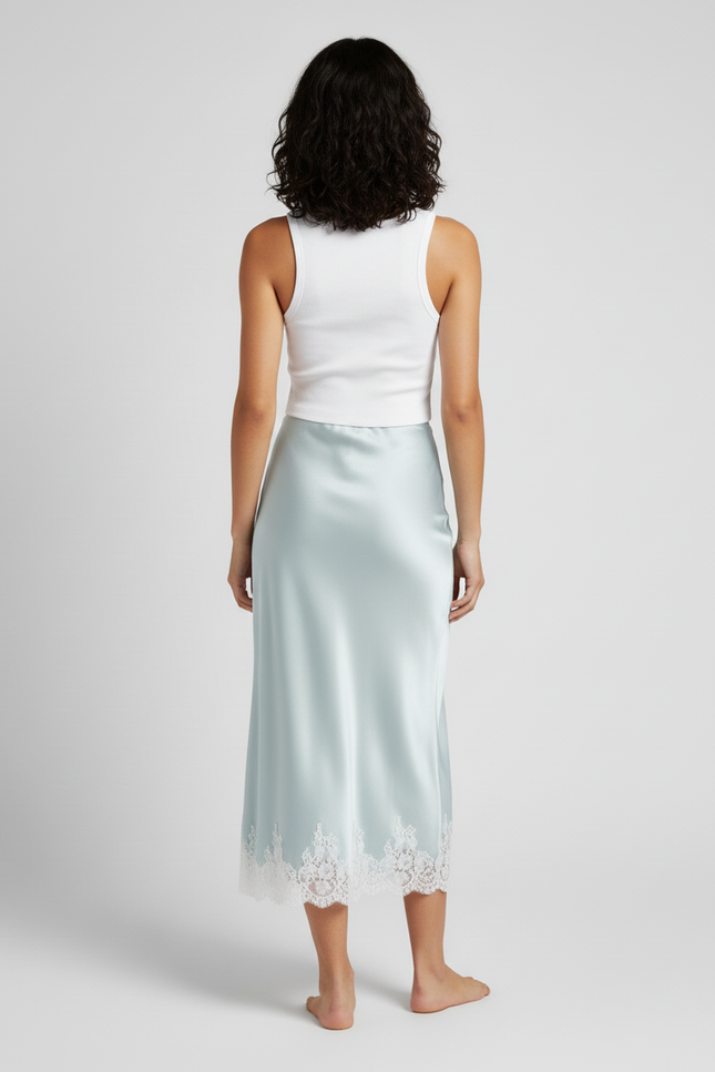 Jupe Soie Et Dentelle