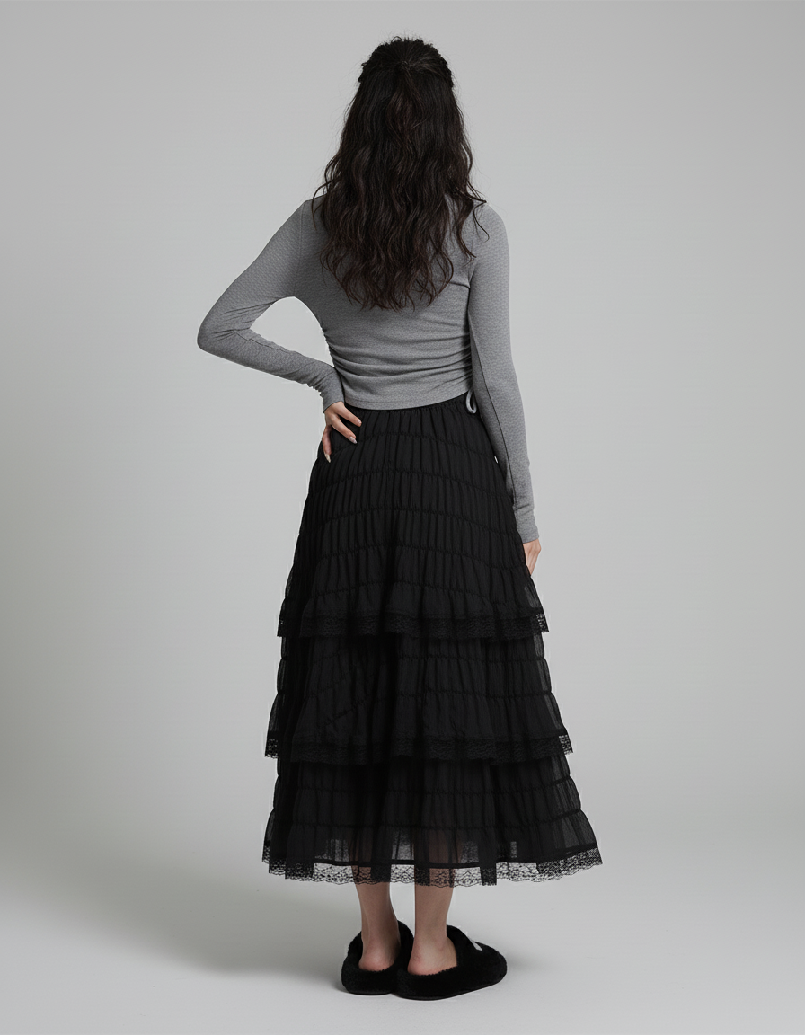 Jupe Longue Boheme Dentelle