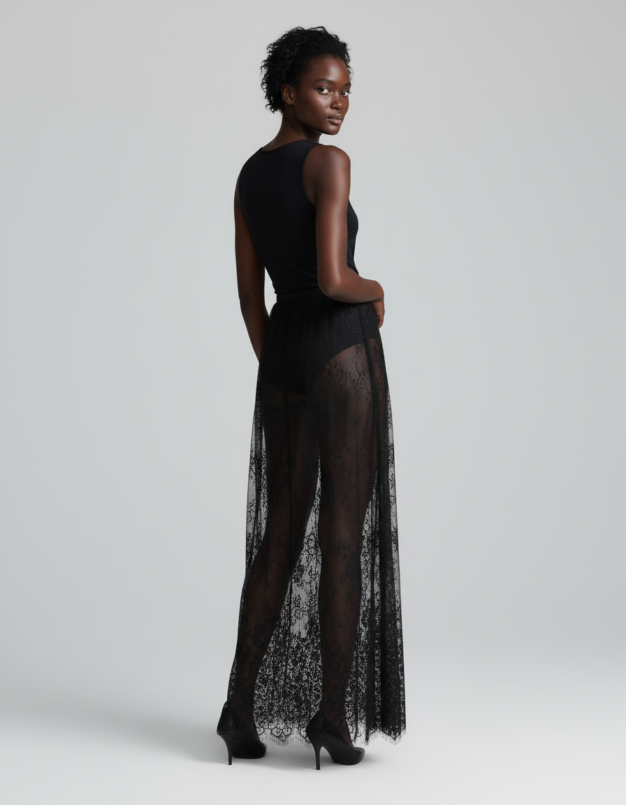 Jupe Longue Femme Dentelle