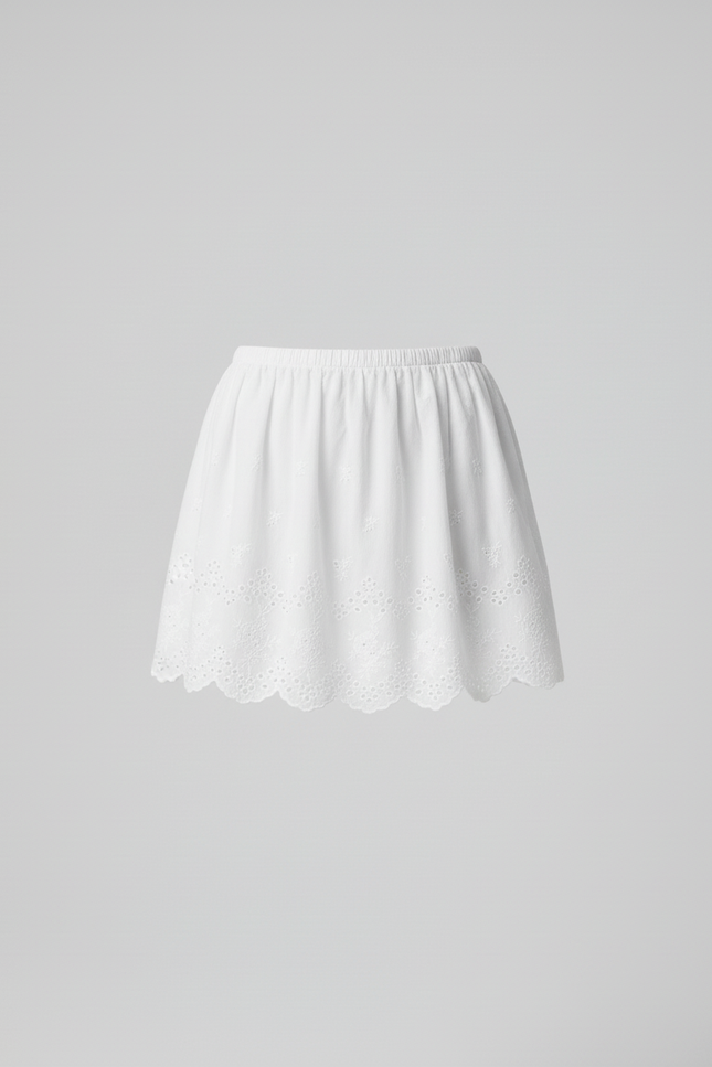 Jupe Blanche En Dentelle