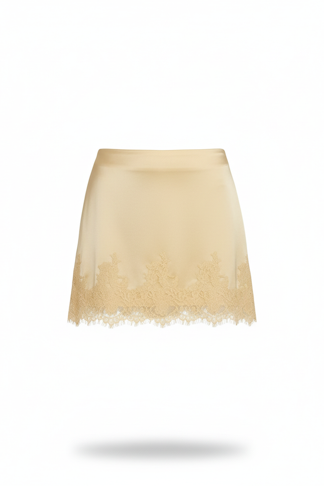 Jupe Dentelle Satin Mini Chic Tendance