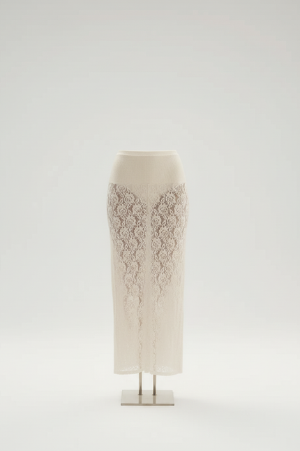 Jupe Dentelle Transparente Longue Bohème