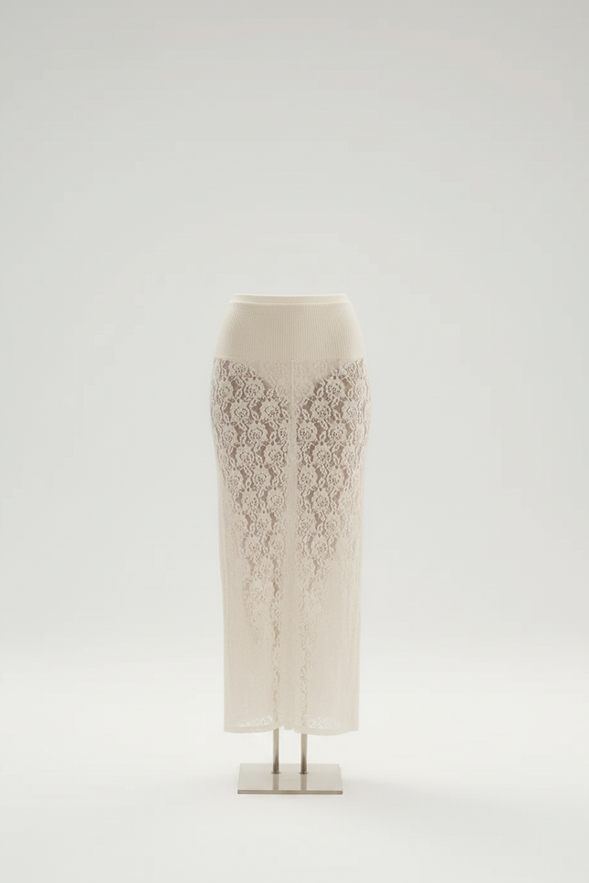 Jupe Dentelle Transparente Longue Bohème