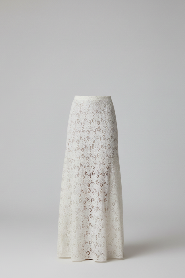 Jupe Dentelle Longue Fluide Élégante