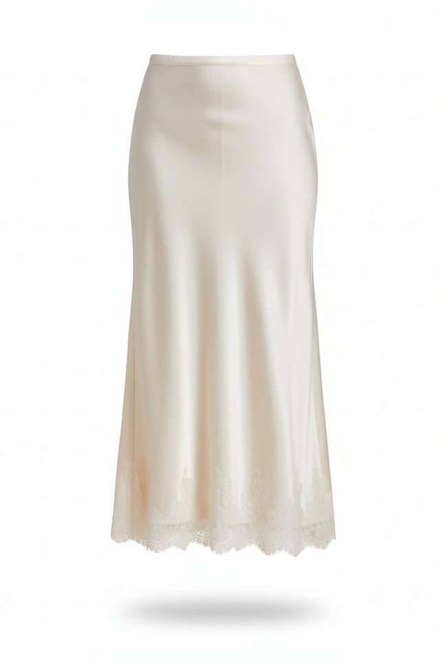 Jupe Dentelle Et Satin
