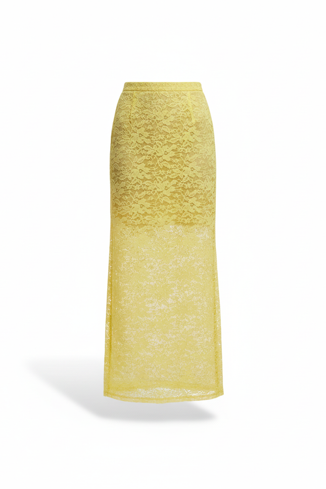 Jupe Dentelle Jaune
