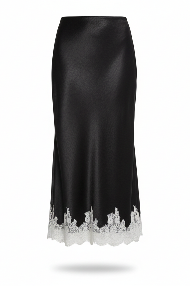 Jupe Soie Dentelle