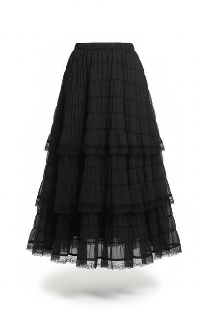 Jupe Longue Boheme Dentelle