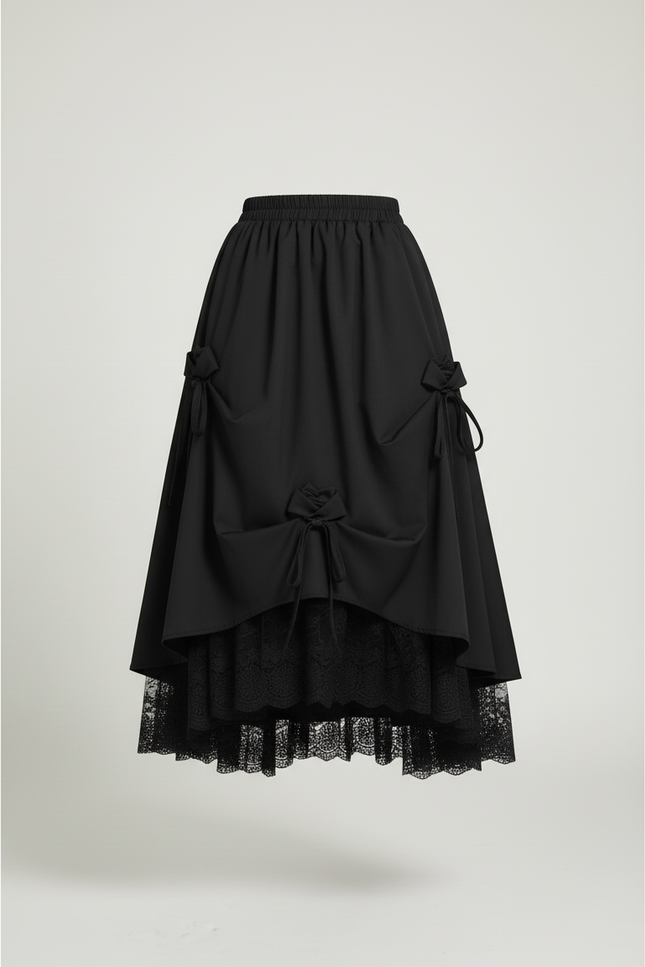 Jupe Cape Longue En Dentelle