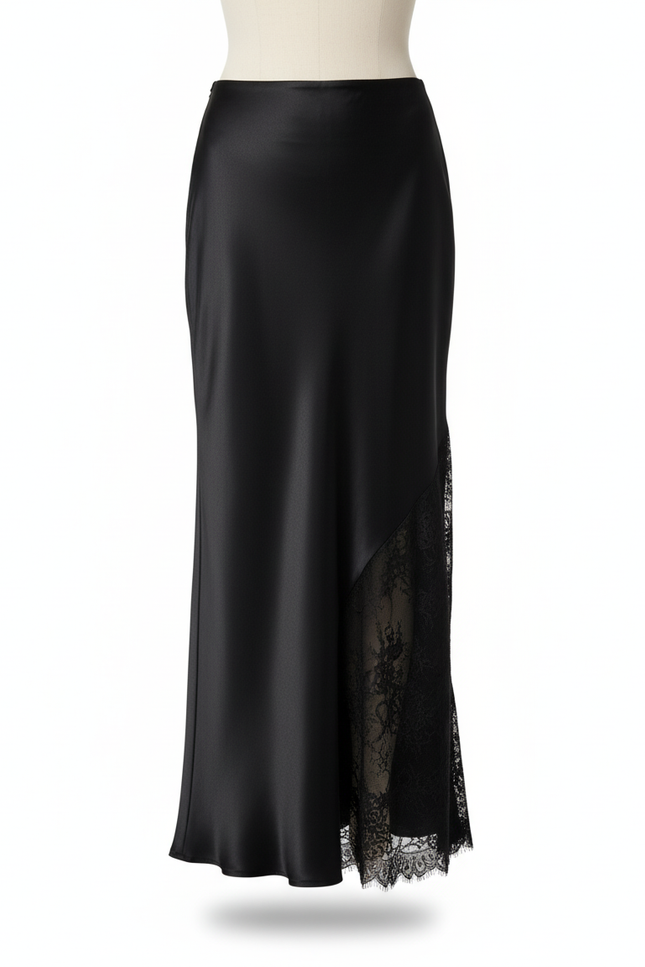 Jupe Crayon Dentelle Noire