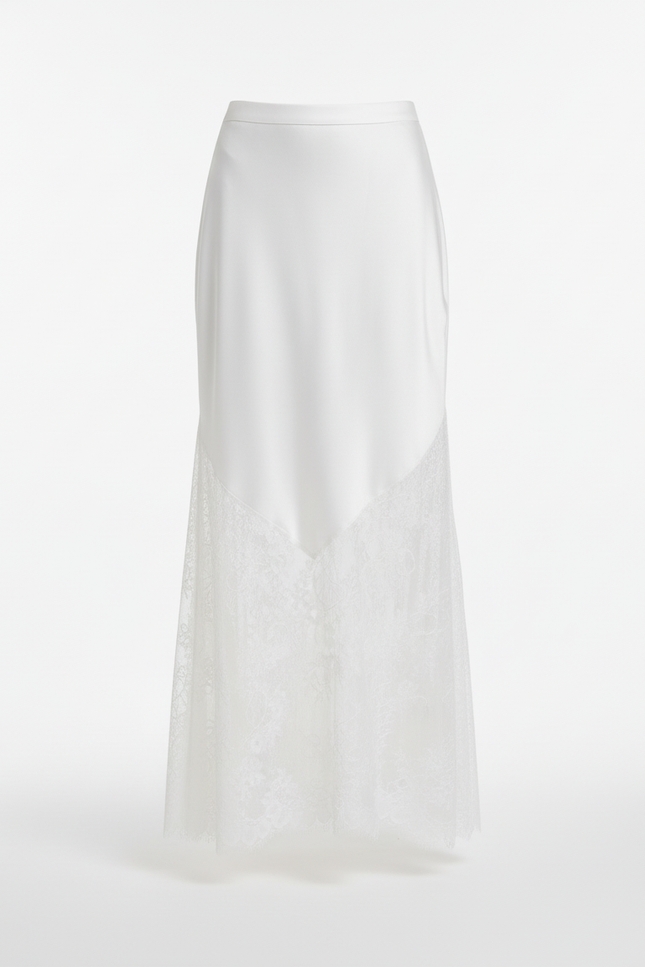 Jupe Droite En Dentelle