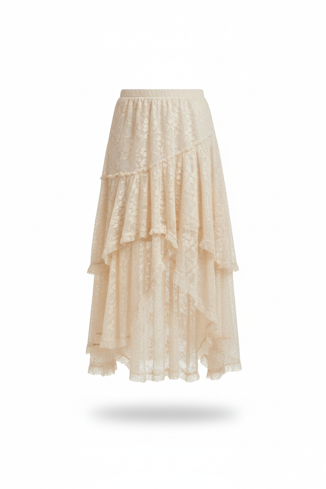 Jupe Asymétrique Dentelle